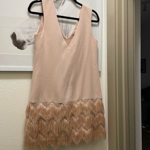 BCBG Pink Fringe Dress